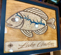 Fishing inspired 3D map of Lake Gaston