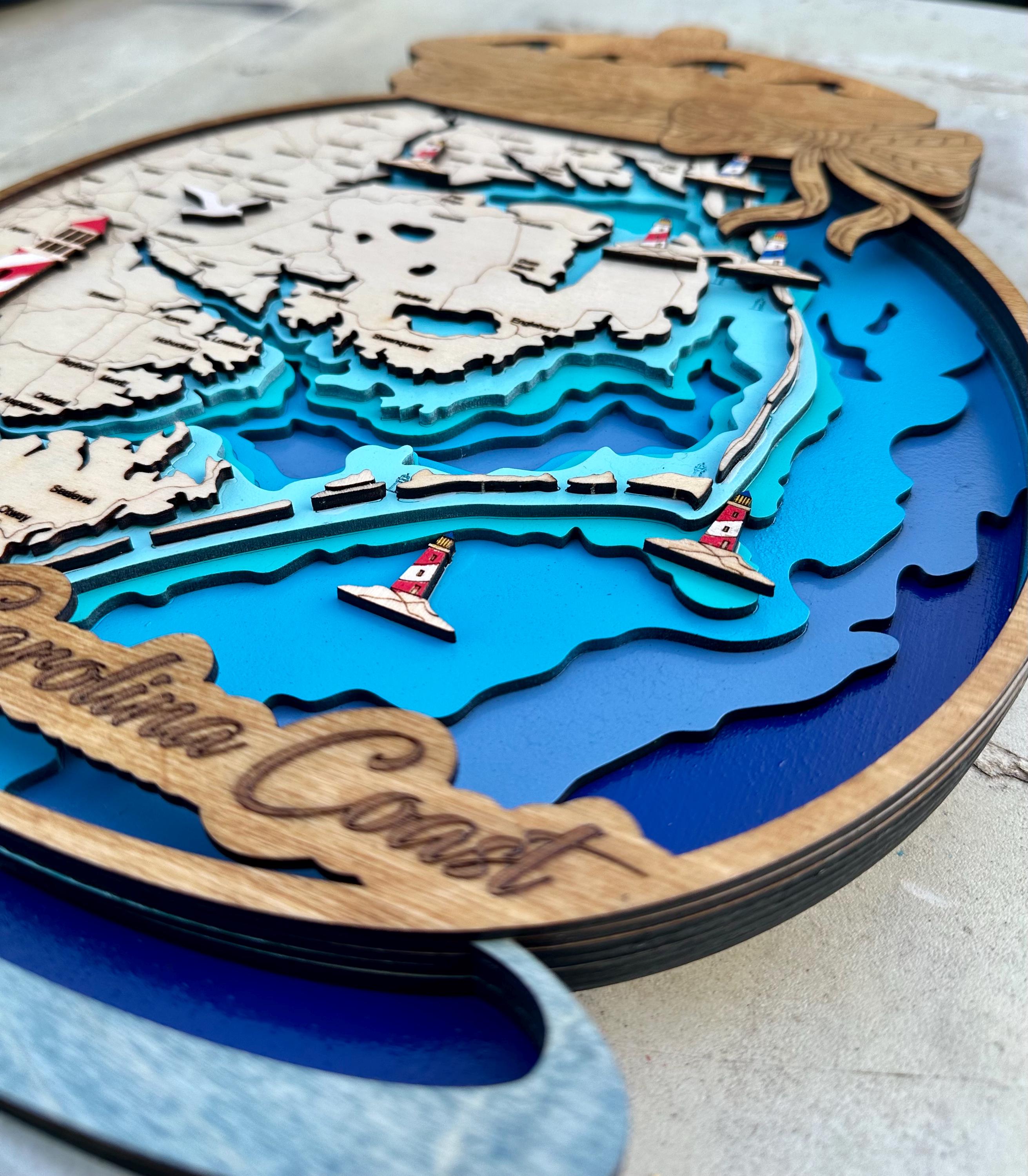 Outer Banks Bathymetric Map