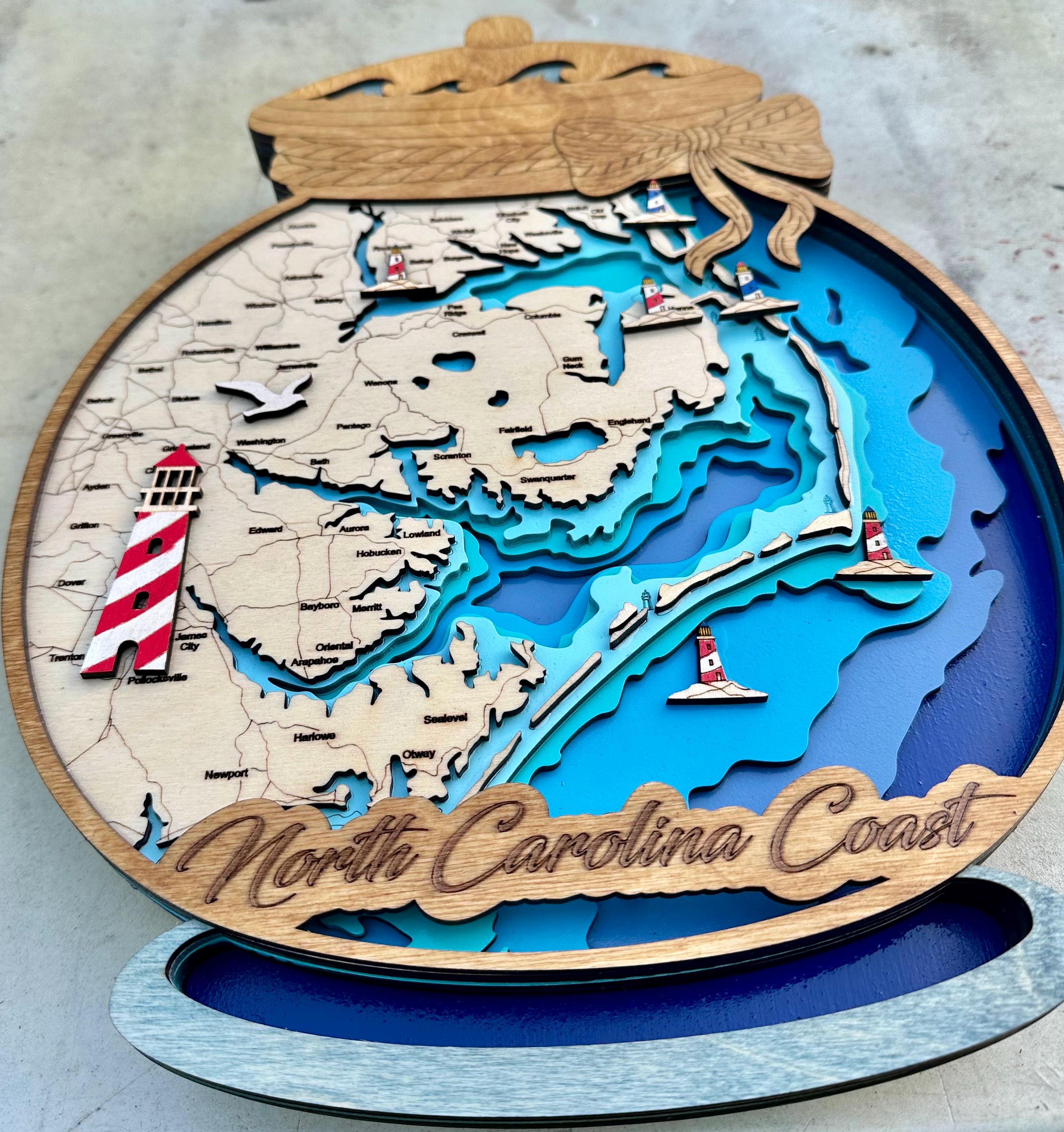 Outer Banks Bathymetric Map