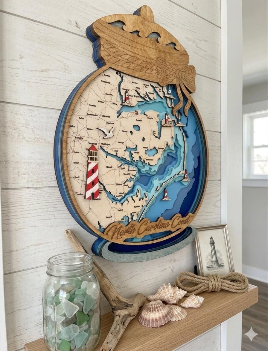Outer Banks Bathymetric Map