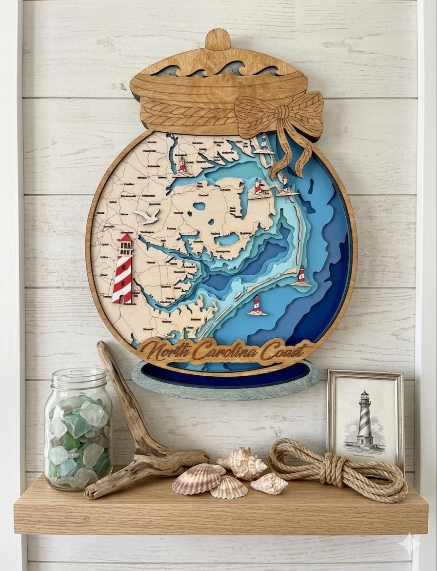Outer Banks Bathymetric Map