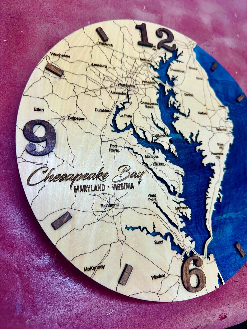 Chesapeake Bay clock detail