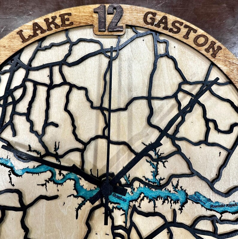 Lake Gaston clock top border